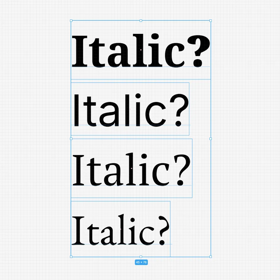 italic